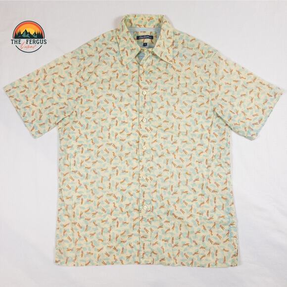 Robert Graham Classic Fit Button Down Shirt Golfer Print Retro Mens Size Large - Picture 1 of 13
